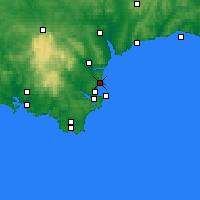 Nächste Vorhersageorte - Torquay - Karte