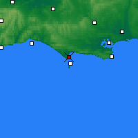 Nächste Vorhersageorte - Weymouth - Karte