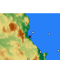 Nächste Vorhersageorte - Fourmile Beach - Karte