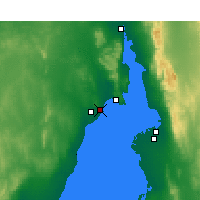 Nächste Vorhersageorte - Whyalla - Karte