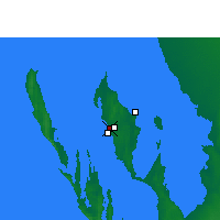 Nächste Vorhersageorte - Little Lagoon - Karte