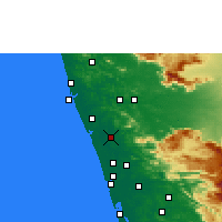 Nächste Vorhersageorte - Thrissur - Karte