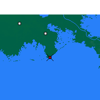 Nächste Vorhersageorte - Port Fourchon - Karte