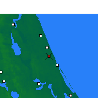 Nächste Vorhersageorte - Daytona Beach - Karte