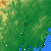 Nächste Vorhersageorte - Waterville - Karte