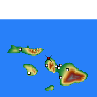 Nächste Vorhersageorte - Lahaina/Maui - Karte