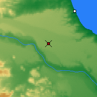 Nächste Vorhersageorte - Pico Truncado - Karte