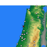 Nächste Vorhersageorte - Netanja - Karte