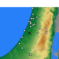Nächste Vorhersageorte - Kfar HaRif - Karte