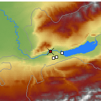 Nächste Vorhersageorte - Chudschand - Karte