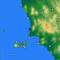 Nächste Vorhersageorte - San Vincenzo - Karte