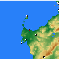 Nächste Vorhersageorte - Porto Torres - Karte