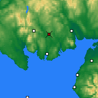 Nächste Vorhersageorte - Loch Ken - Karte