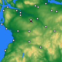 Nächste Vorhersageorte - East Kilbride - Karte