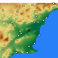 Nächste Vorhersageorte - Orihuela - Karte