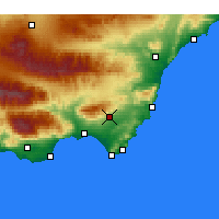 Nächste Vorhersageorte - Níjar - Karte