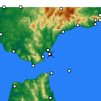 Nächste Vorhersageorte - La Línea de la Concepción - Karte
