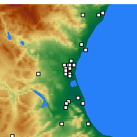 Nächste Vorhersageorte - Xirivella - Karte