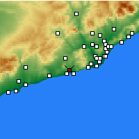 Nächste Vorhersageorte - Sant Pere de Ribes - Karte