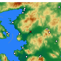 Nächste Vorhersageorte - Bergama - Karte