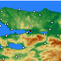 Nächste Vorhersageorte - İzmit - Karte
