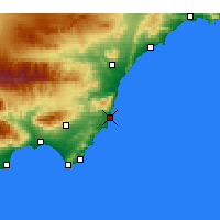 Nächste Vorhersageorte - Carboneras - Karte