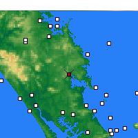 Nächste Vorhersageorte - Whangārei - Karte