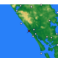 Nächste Vorhersageorte - Baylys Beach - Karte