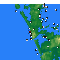 Nächste Vorhersageorte - Te Henga / Bethells Beach - Karte
