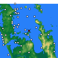 Nächste Vorhersageorte - Gannet Rock - Karte