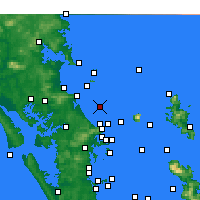 Nächste Vorhersageorte - Te Arai Point - Karte