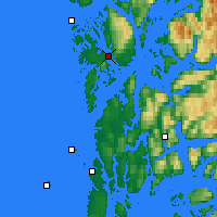 Nächste Vorhersageorte - Leirvik - Karte
