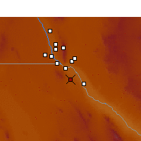 Nächste Vorhersageorte - Ciudad Juárez - Karte
