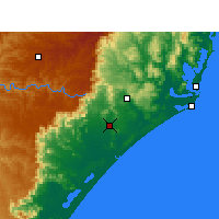 Nächste Vorhersageorte - Criciúma - Karte