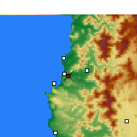 Nächste Vorhersageorte - Viña del Mar - Karte