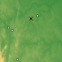 Nächste Vorhersageorte - Werchnjaja Salda - Karte