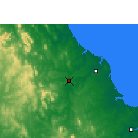 Nächste Vorhersageorte - Sunshine Coast - Karte