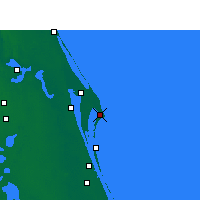 Nächste Vorhersageorte - Cocoa Beach - Karte