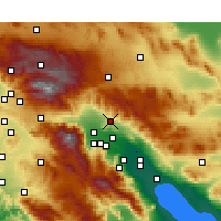 Nächste Vorhersageorte - Desert Hot Springs - Karte