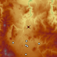 Nächste Vorhersageorte - Madras - Karte