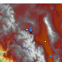 Nächste Vorhersageorte - Mammoth Lakes - Karte