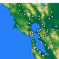 Nächste Vorhersageorte - San Anselmo - Karte