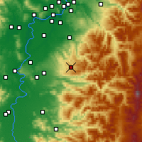 Nächste Vorhersageorte - Silverton - Karte