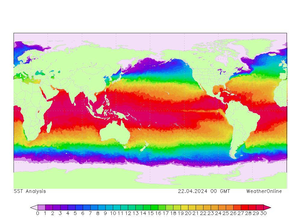 Welt SST Mo 22.04.2024 00 UTC