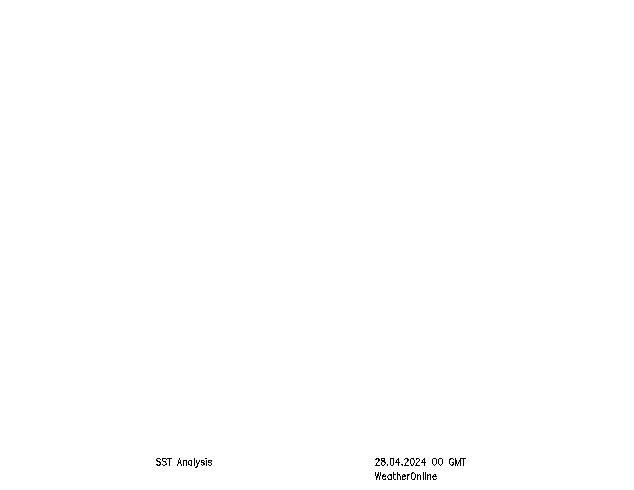 Atlantik SST So 28.04.2024 00 UTC
