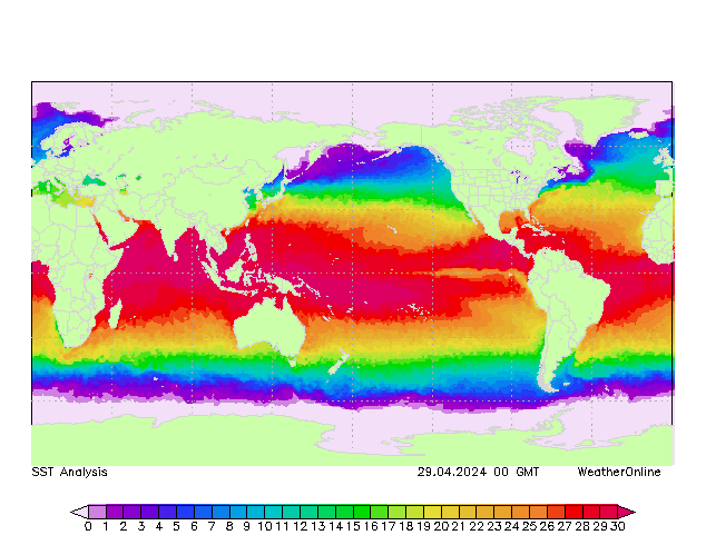 Welt SST Mo 29.04.2024 00 UTC