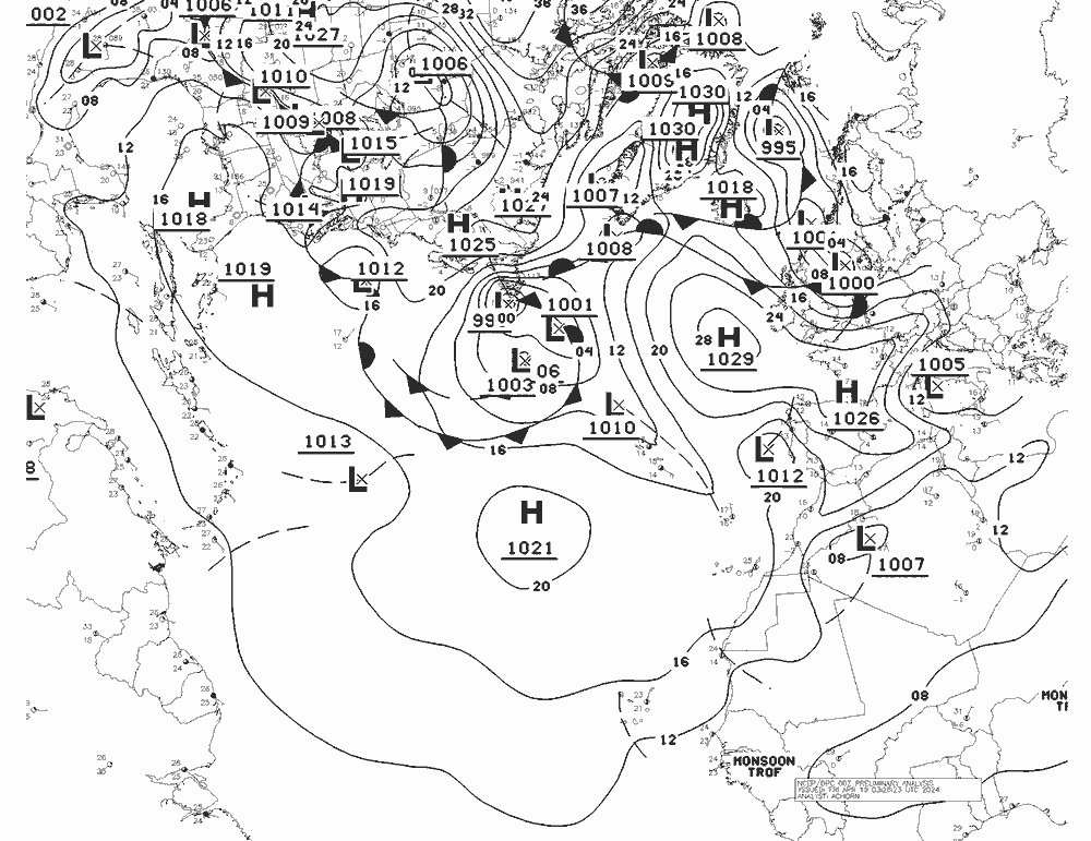 NWS Fronts Fr 19.04.2024 00 UTC