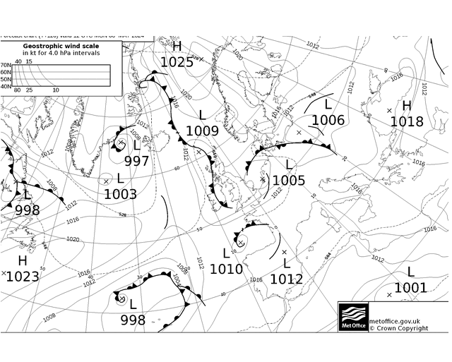 MetOffice UK Fronts Mo 06.05.2024 18 UTC