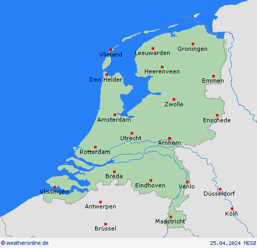  Niederlande Europa Vorhersagekarten