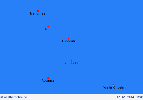 Tuvalu Ozeanien Vorhersagekarten
